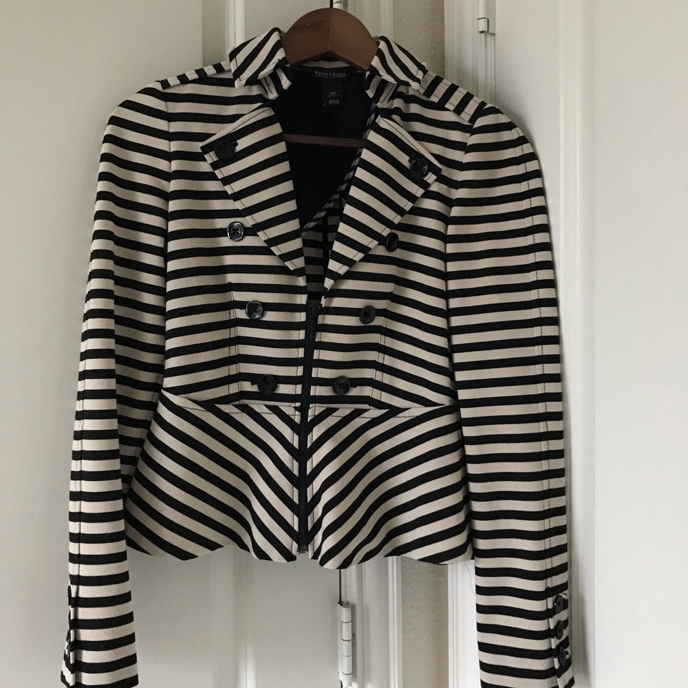 White House Black Market striped blazer